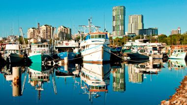 Boats in the harbour of Darwin, Australia