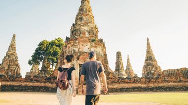 A Buddhist temple in the Historical Park of Ayutthaya, Thailand