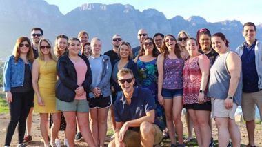 A group photo in Cape Town, South Africa