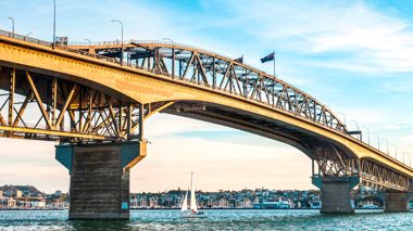The Harbour Bridge in Auckland, New Zealand