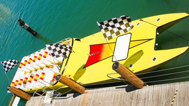 Thriller speed boat in Miami, USA