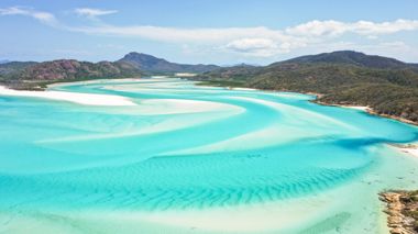 View of Airlie Beach in Queensland, Australia