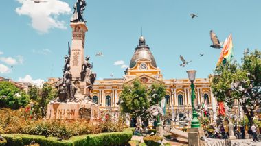 Plaza Murillo in La Paz, Bolivia