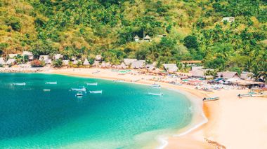 The beach at Yelapa in Mexico