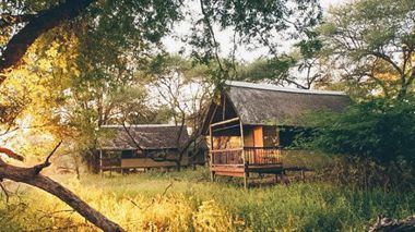 Lodges in the wilderness of camp, in Kruger National Park, South Africa