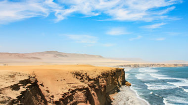 The coastline along Paracas National Reserve, Peru