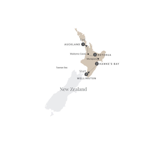 The Endless Shores Luxury Tour Map