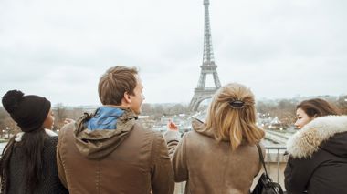 The Eiffel Tower in Paris, France