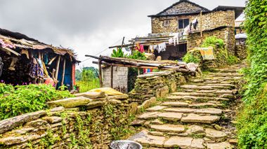 Village of Dhampus in Nepal