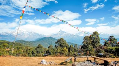 Mountain view from Australian Camp in Nepal