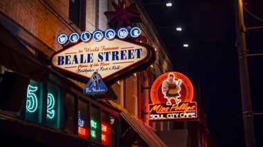 Beale Street sign in Memphis, USA