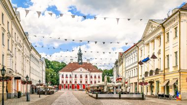 Town Hall Square, Tartu, Estonia