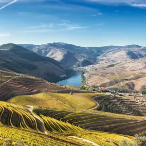 A clear view of the Douro Valley in Portugal