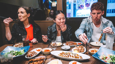 A local meal in Osaka, Japan
