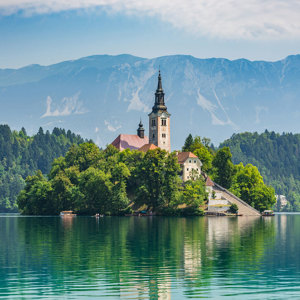 Santa Maria Church, Lake Bled, Slovenia