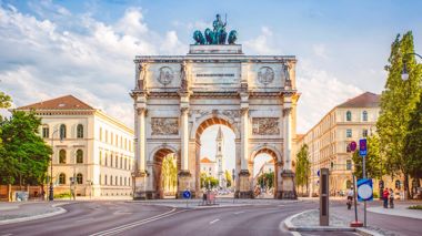 Siegestor Arch Memorial in Munich, Germany