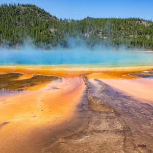 Hot Spring Yellowstone National Park Wyoming USA