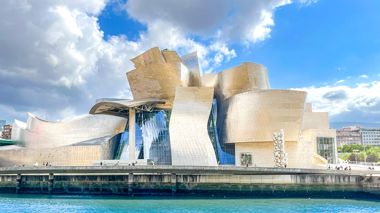 Exterior of the Guggenheim Museum in Bilbao, Spain