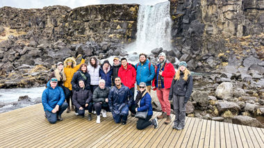 Parliament Rock in Thingvellir, Iceland