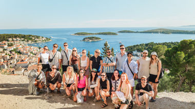 View of the fortress in Hvar, Croatia.