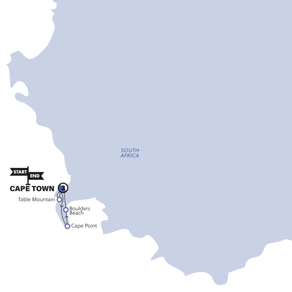 Cape Town Explorer Trip Map
