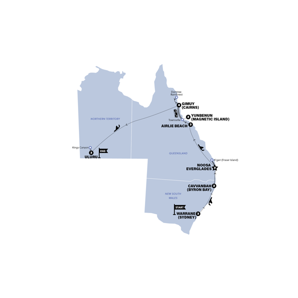 Ultimate Australia Trip Map