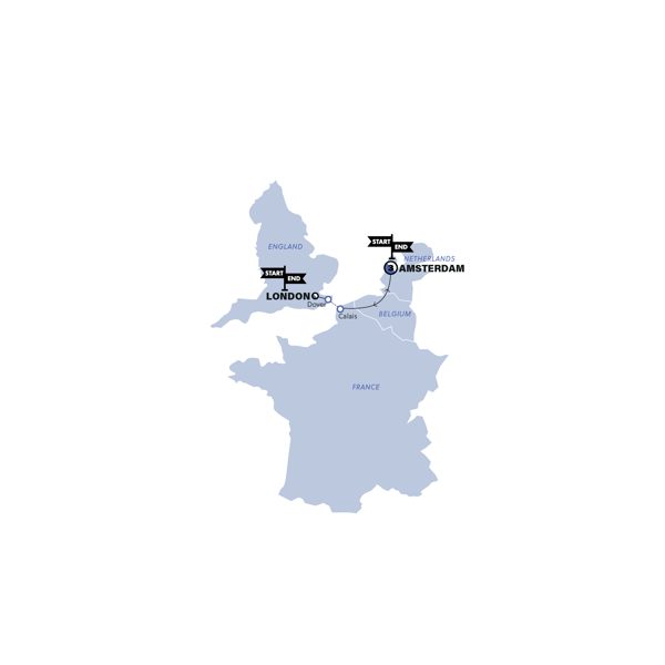 Amsterdam for Christmas Map