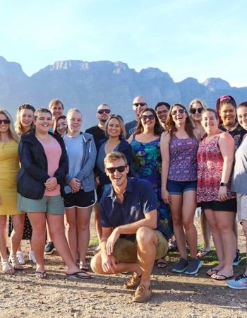 A group photo in Cape Town, South Africa