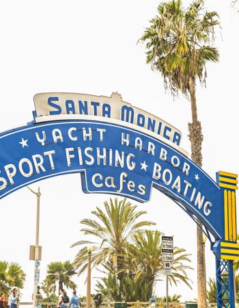 Santa Monica Harbour in Los Angeles, USA