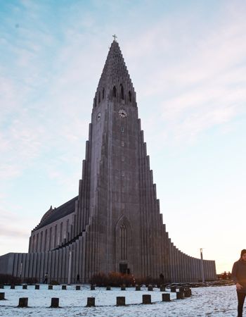 View of Hallgrimskirkja Church in Reykjavik, Iceland