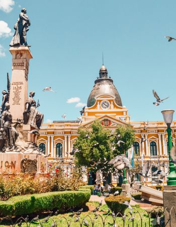Plaza Murillo in La Paz, Bolivia