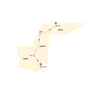 Trip route map