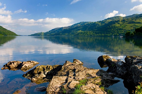 Landscape of Loch Lomond, Scotland 