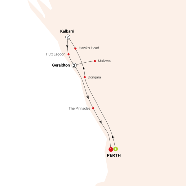Wildflower Wanderer Itinerary Map