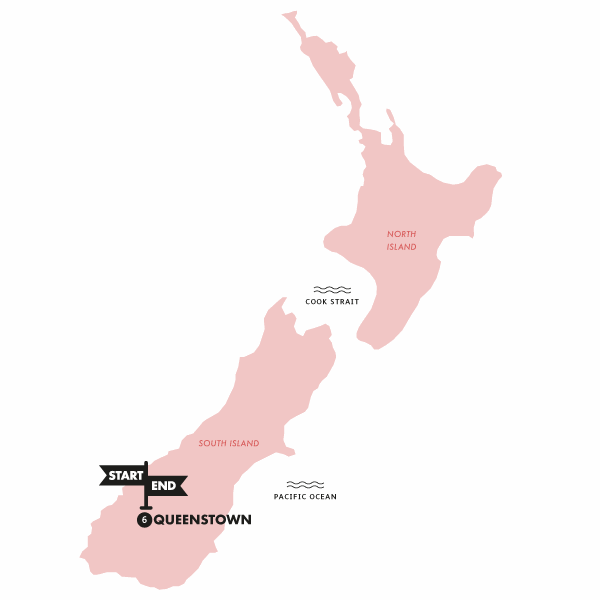 tourhub | Contiki | Ultimate NZ Ski (Summer 2023) | SKICM22 | Route Map