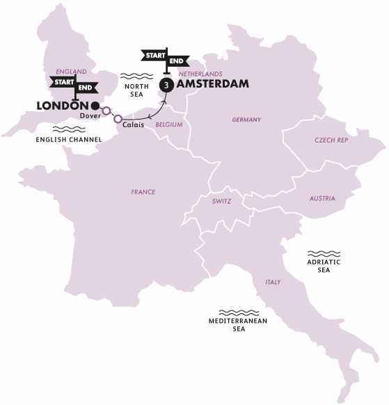 tourhub | Contiki | Amsterdam for Christmas | Tour Map