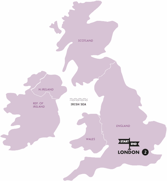 tourhub | Contiki | London Explorer | Tour Map