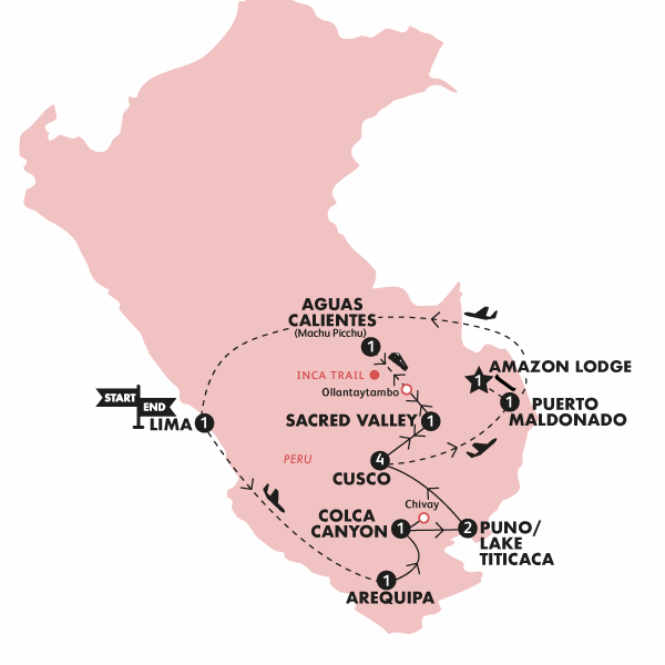 Tour Peru Uncovered With Train To Machu Picchu Mar 2024 To Feb 2025   Lili Peru Uncovered Map 