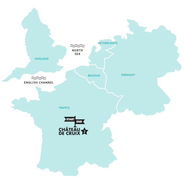 tourhub | Contiki | Contiki Chateau Big Weekender | Tour Map