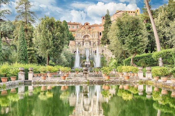 Visit Tivoli Gardens and Villa D'Este, Italy