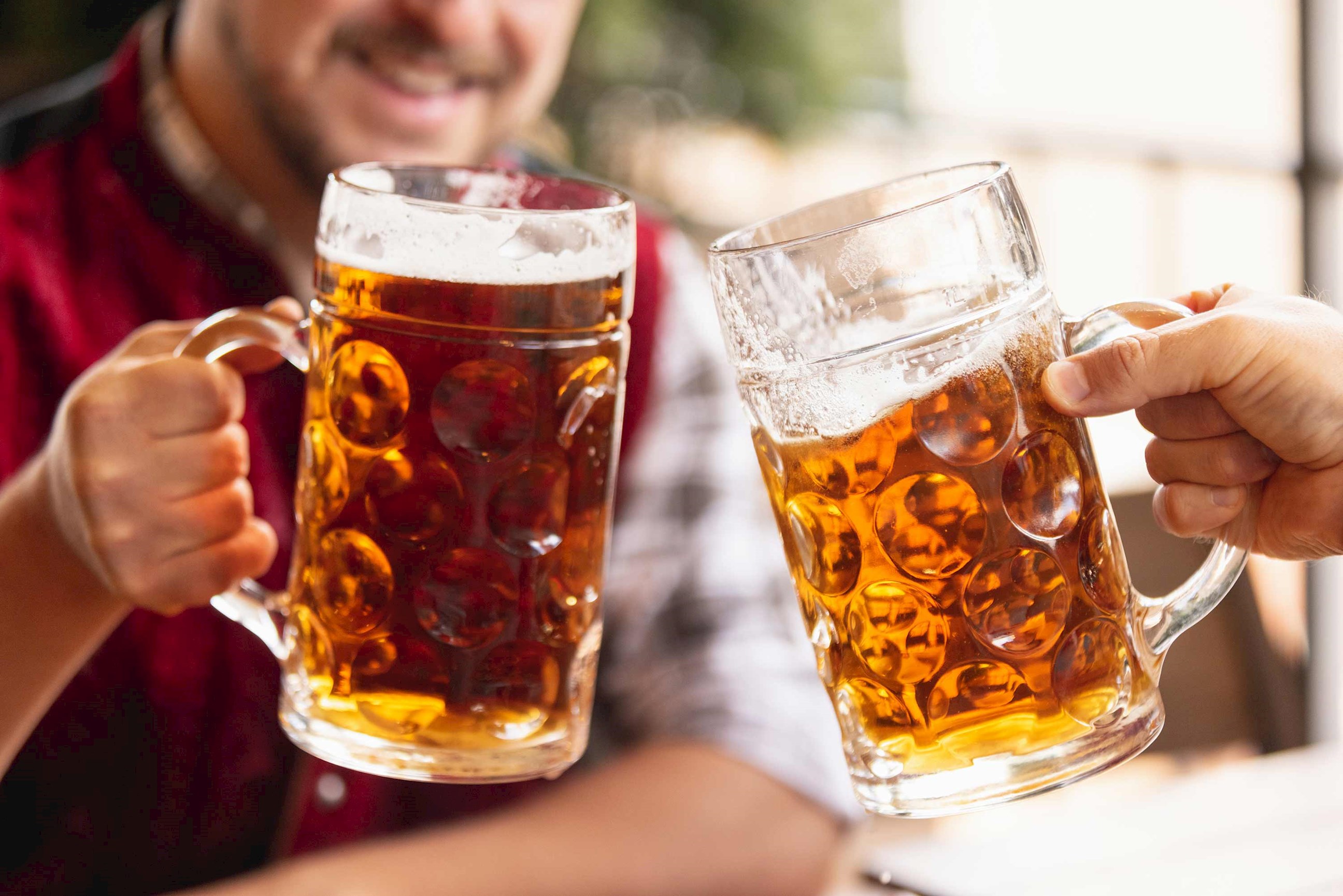 Enjoy a Bavarian dinner and beer
