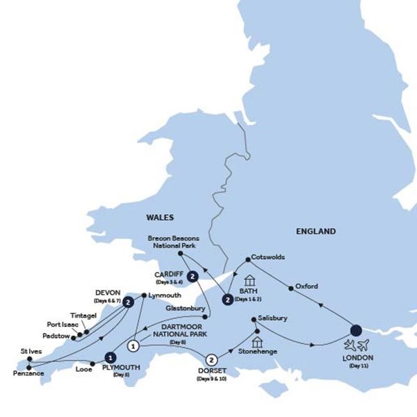 tourhub | Insight Vacations | Country Roads of Wales, Devon & Cornwall - Small Group | SB996ZM19