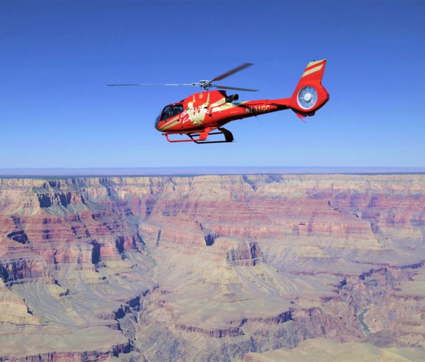 Take a Helicopter ride to the top of Tower butte, Grand Canyon, USA