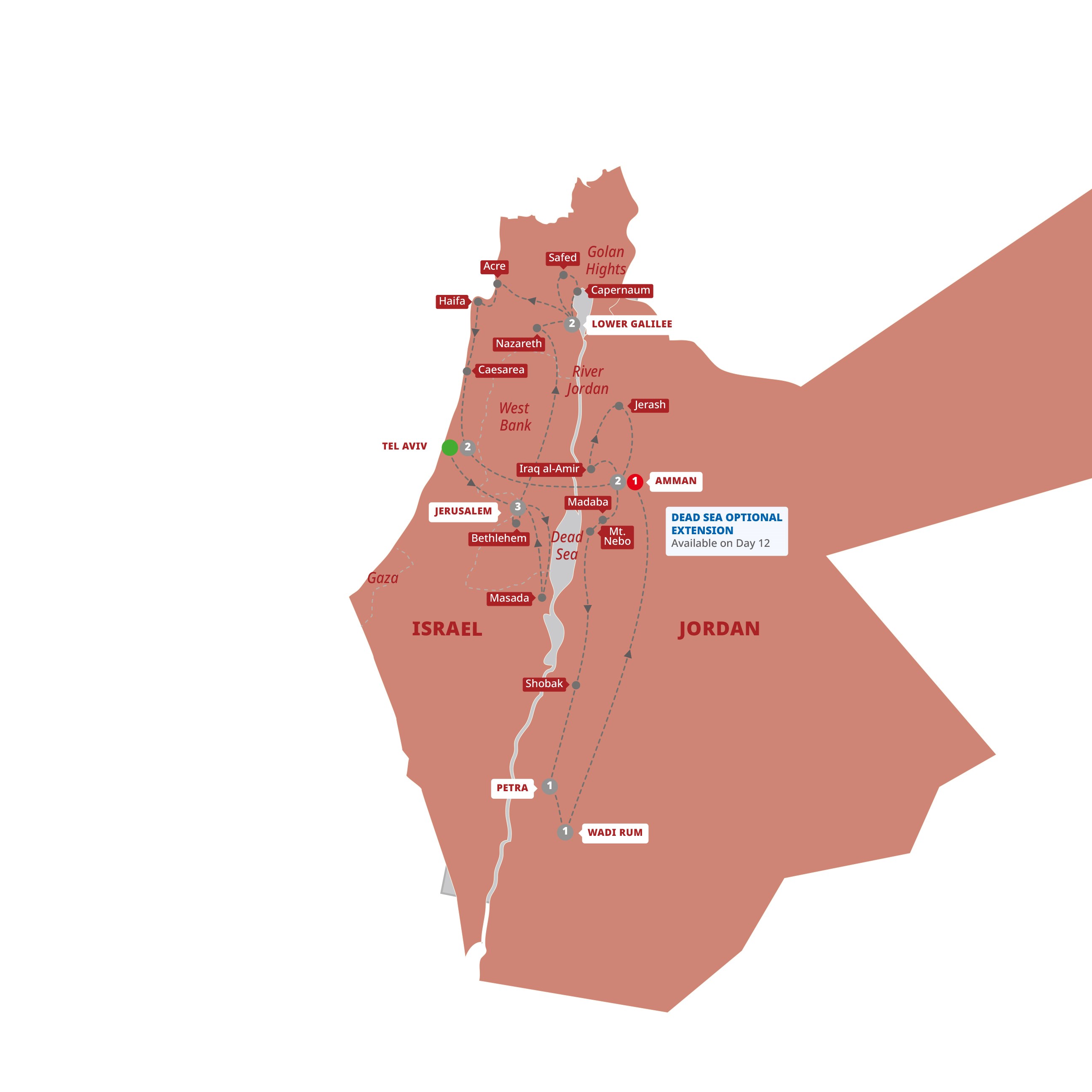 Best of Israel and Jordan