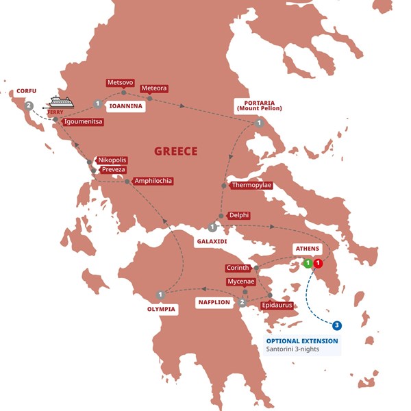 tourhub | Trafalgar | Secrets of Greece including Corfu | GSMLMZN20