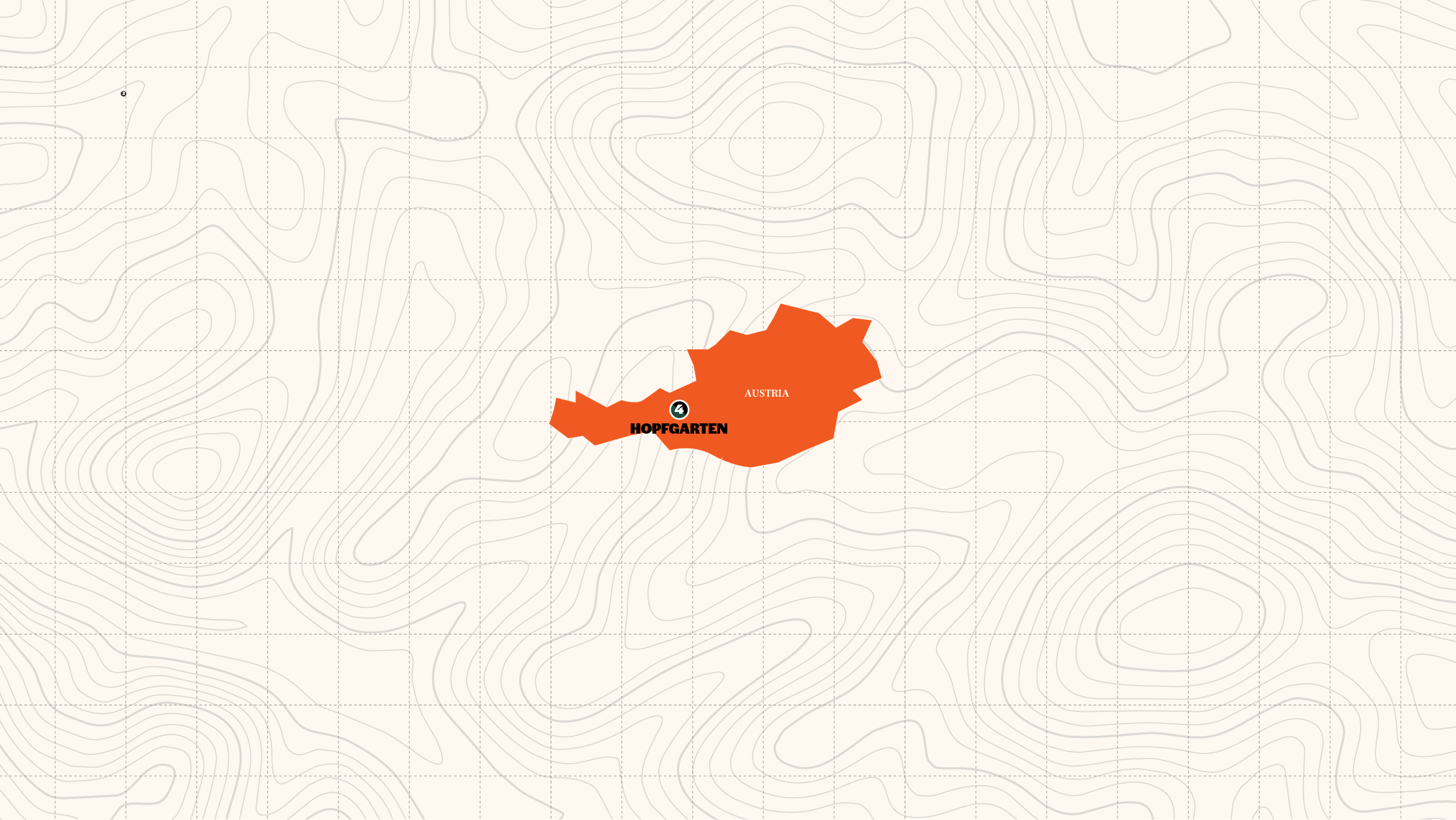 Map of Ski Austria Retro Weekender | Winter | 2026/2027 from Contiki