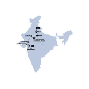 Trip route map