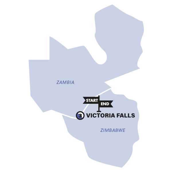 Victoria Falls Explorer Trip Map