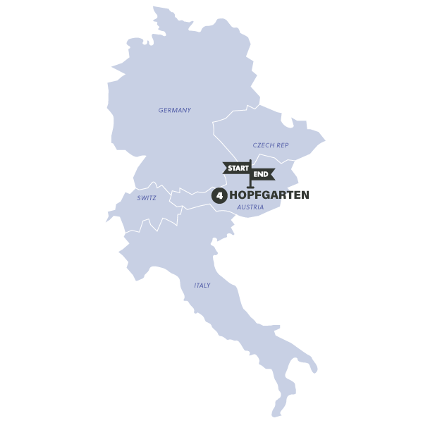 tourhub | Contiki | Hike Bike and Raft in the Austrian Alps | Tour Map