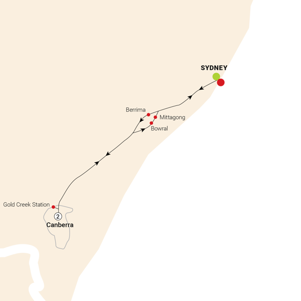 Capital Blooms Itinerary Map